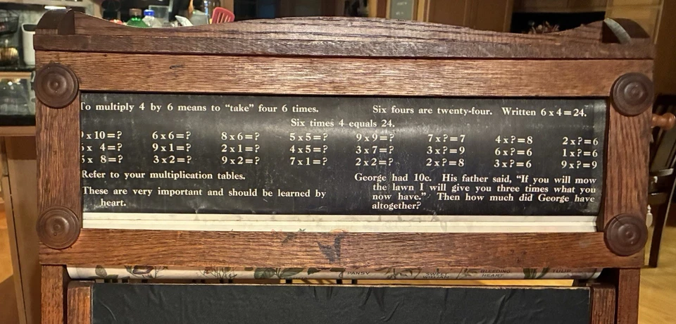 Escritorio de arte industrial Lewis E. Myers Chautauqua 1913 vintage Foto 3 de 4