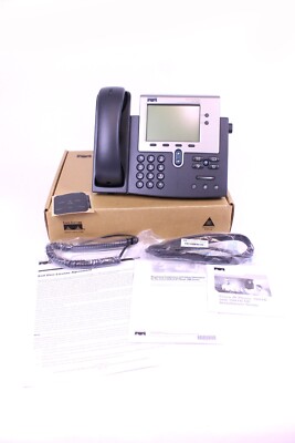 Cisco IP Phone 7941G VoIP Komfort Business Telefon PoE Systemtelefon Grau OVP
