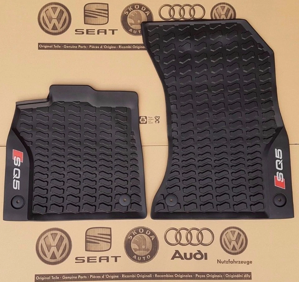 original Audi SQ5 Fußmatten Gummimatten Q5 ab 2018 Gummifußmatten rubber mats - Bild 1 von 1