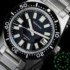 Orologio subacqueo Seestern 62MAS 20ATM vera ceramica NUOVA lunetta LUME 200m 62MASKLS