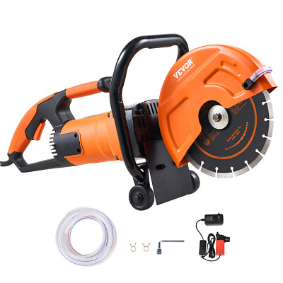#ad 9#x27;#x27; Electric Concrete Saw Wet Dry Saw Cutter with Water Pump and Blade $124.99