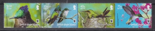 British Virgin Inlands 2014 - WWF  Birds - MNH -