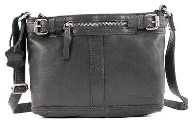 SPIKES & SPARROW Bronco Crossover M Umhängetasche Tasche Black Schwarz Neu