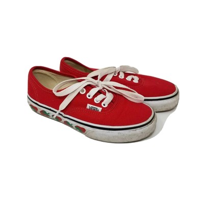 girls vans red