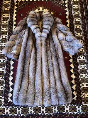 Antonovich Crystal Fox Fur Coat 
