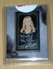 2018 Topps Allen Ginter X autograph auto silver black Molly McGrath 10/25