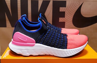 Nike Size 6 Women's React Phantom Run FK 2 Crimson Black Nike Size 6 Women's React Phantom Run FK 2 Crimson Black