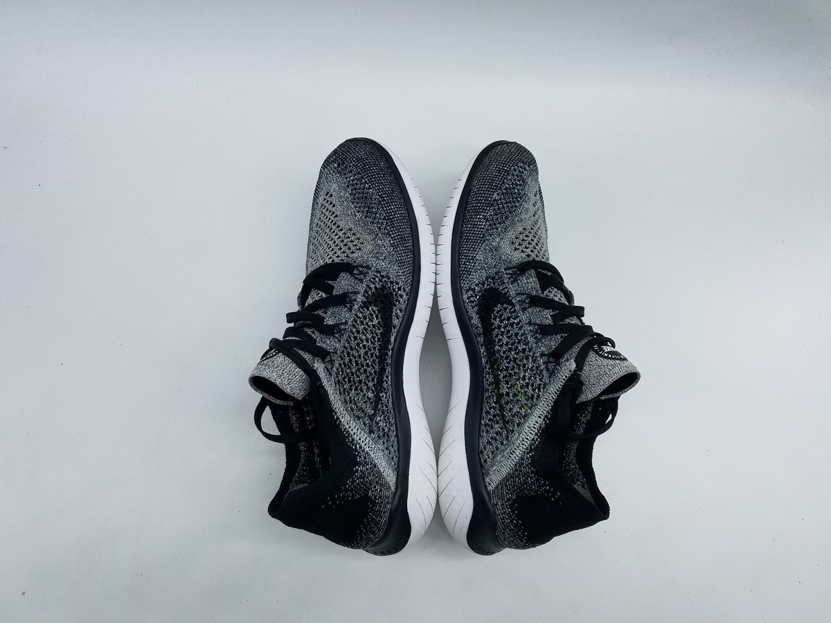 Nike‎ Free RN Flyknit 2018 Men\'s Size 7.5 Running Shoes Black White Oreo Nike Free RN Flyknit 2018 Men main image 4