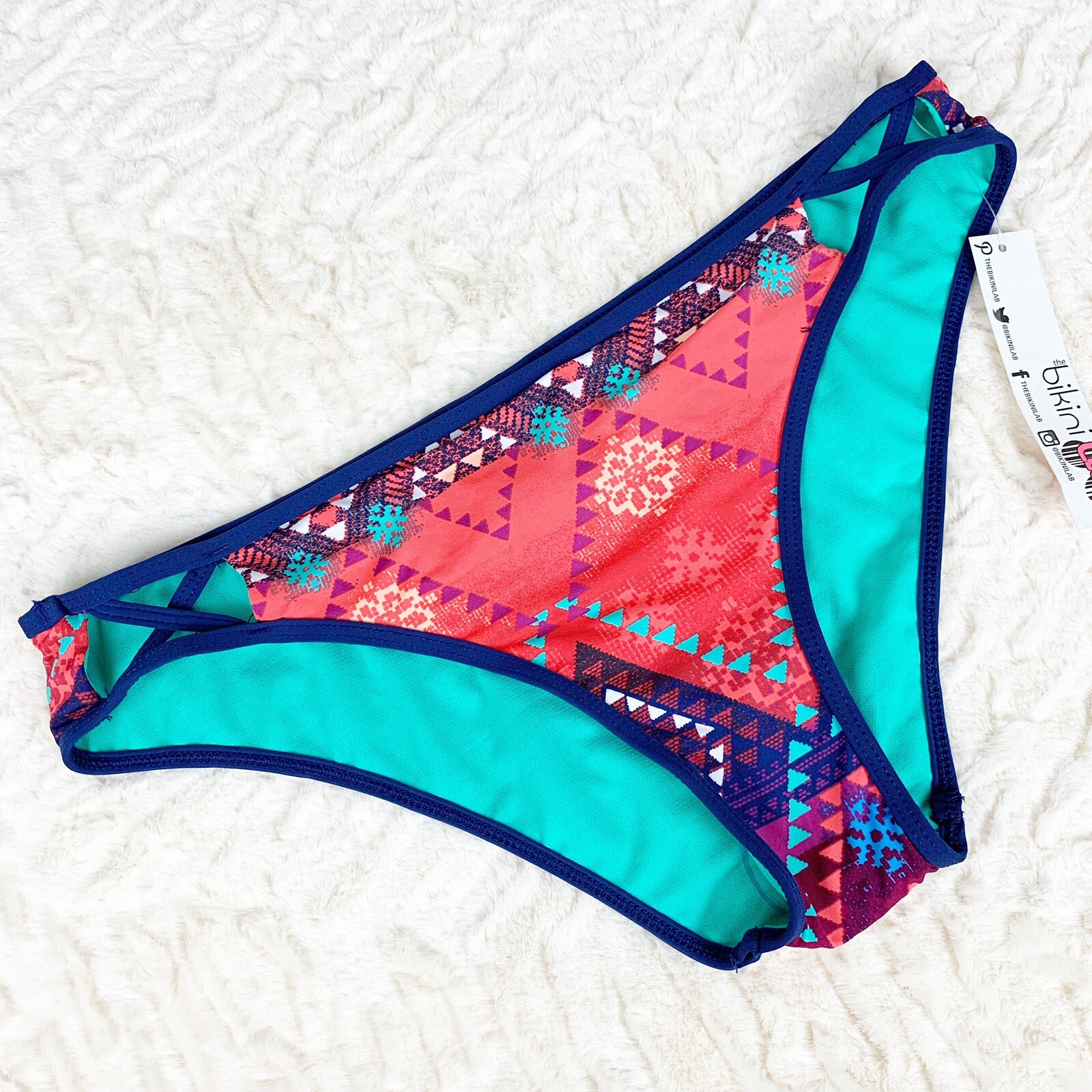 Bikini Lab Size L Bottom Womens Swim Multicolor Summer Beach Island Vacation-image