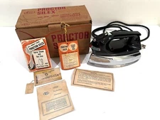 Vintage Mid Century 1960s Proctor Silex Steam Dry Iron w Box Parts Only Possibly