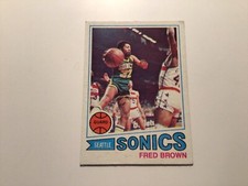 1977-78 Topps #30 Downtown Freddie Brown Seattle Supersonics Basketball Card 