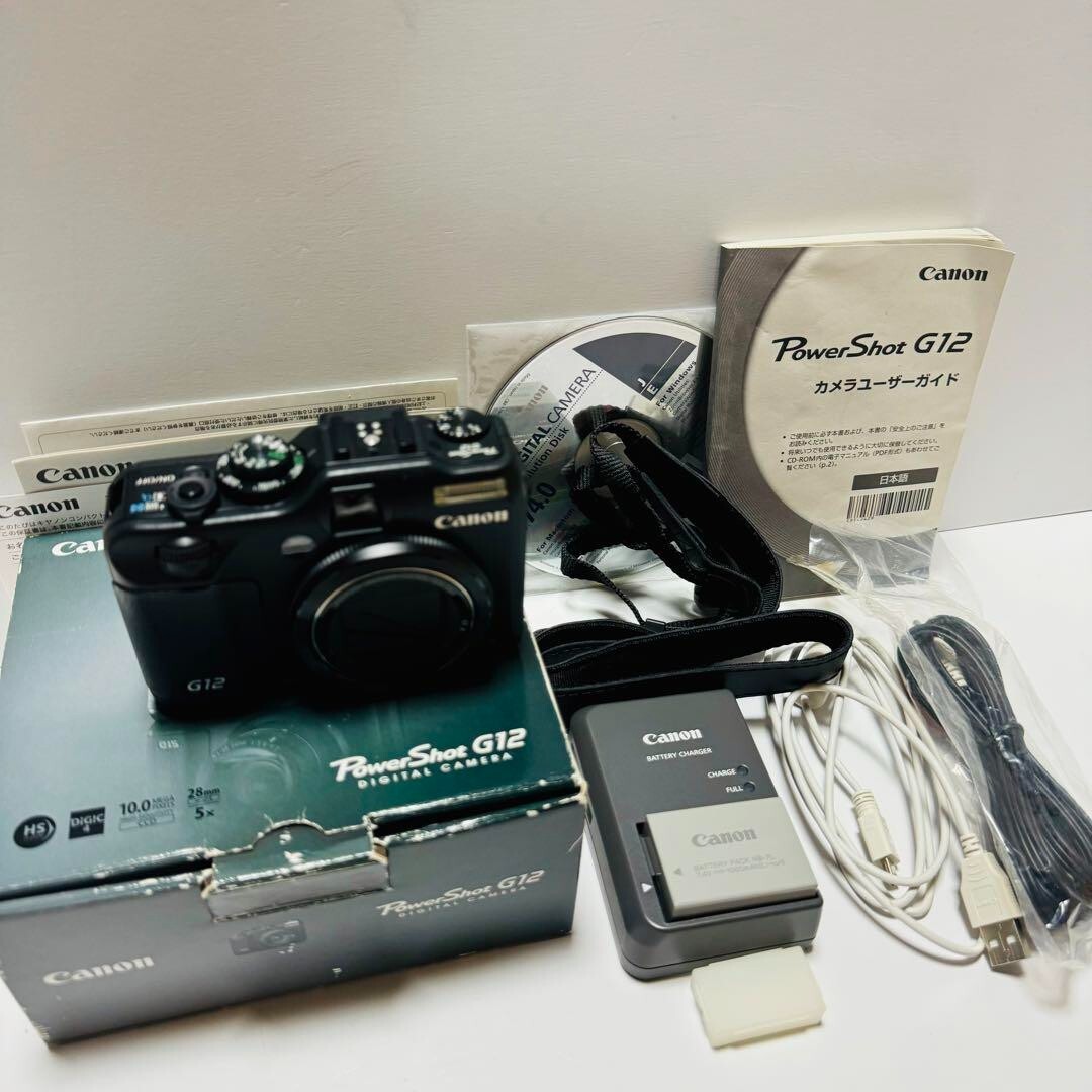 canon Powershot G12 純正ケース、純正予備バッテリー 付き canon Powershot G12 純正ケース、純正予備バッテリー 付き