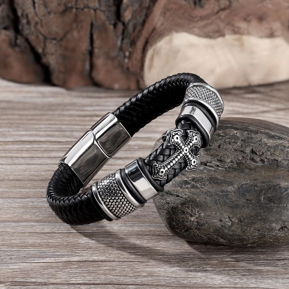 Mens stainless clearance steel bracelets ebay