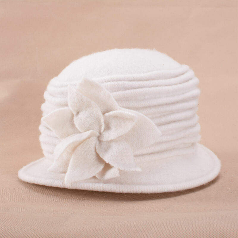 Womens 1920s Retro Style 100% Wool Beret Beanie Cloche  display picture 1