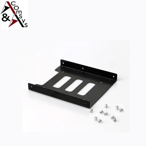 2x Einbaurahmen SSD HDD Festplatte 2.5" in 3.5" inklusiv 10 Schrauben Schwarz - Bild 4 von 7