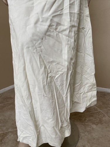 Women’s White Velvet Cotton Casual Hippie Boho Zip Button Medallion Size M Skirt - Picture 4 of 12