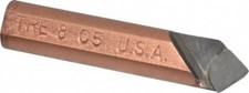Made in USA 1/2 x 1/2" Shank, Round Shank Boring Single Point Tool Bit TRE-8,...