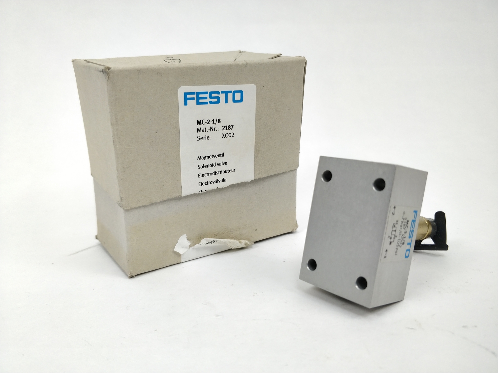 Festo 2187 MC-2-1/8 Solenoid Valve