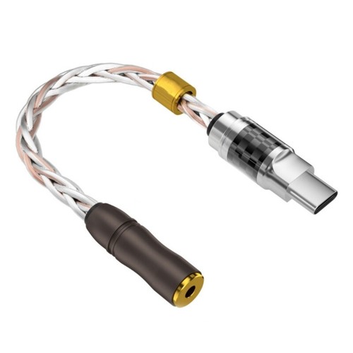 9cm Headphone Adapter USB Type C to 3.5mm/2.5mm Dongle Plug HiFi Sound - Zdjęcie 6 z 10