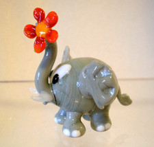 Glasfigur Elefant Lauscha Glasbläserei Handarbeit Geschenk