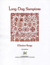 Mouline Rouge Cross Stitch Chart Pack - Long Dog Samplers - NIP