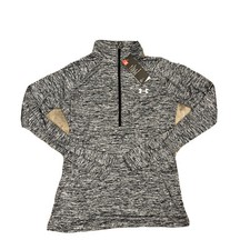 NWT UNDER ARMOUR UNDERARMOUR LONG SLEEVED 1/4 ZIP TOP WOMENS GRAY Small