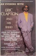 Eric Clapton w/ Reproduction Autographs 13" X 19" Reproduction Concert Poster