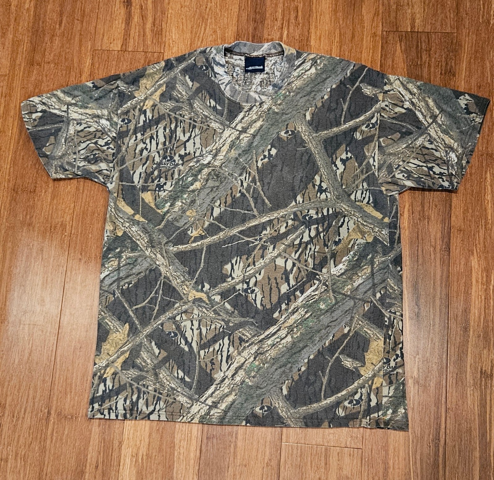 Shadow Branch Camo Tee Shirt with Mossy Oak Pattern Camouflage Outdoor Men's