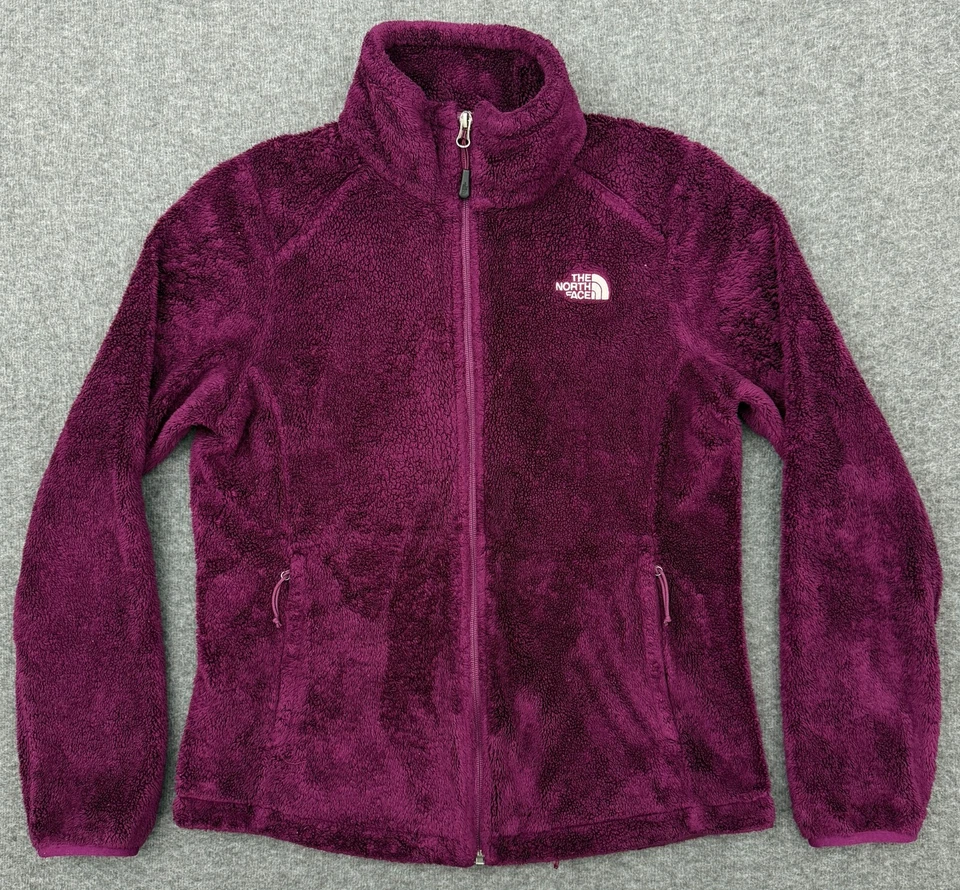 Chaqueta para mujer The North Face mediana púrpura Osito polar cremallera completa abrigo exterior M Foto 3 de 4