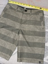 Quiksilver Shorts Size 28 Boys Youth Green Pokets Swim Trunks Board Shorts
