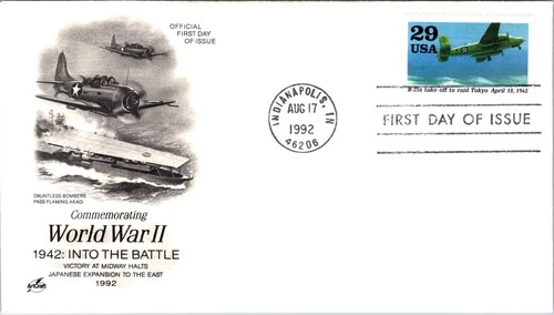 S07-9259, WWII 1942, B-25S TO RAID JAPAN, ARTCRAFT FIRST DAY COVER