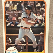 Fleer 1981 Kirk Gibson Rookie #481 Detroit Tigers Base Set Baseball Card
