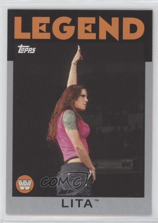 2016 Topps Heritage WWE Legend Divas Championship Silver 16/50 Lita #89 0c3