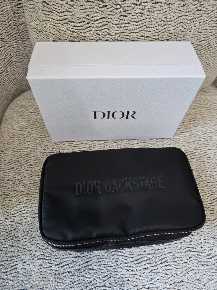 Dior за кулисами 4шт макияж щетка набор в эксклюзивный дорожный чехол новый в коробке GWP РЕДКАЯ - Изображение 2 из 4