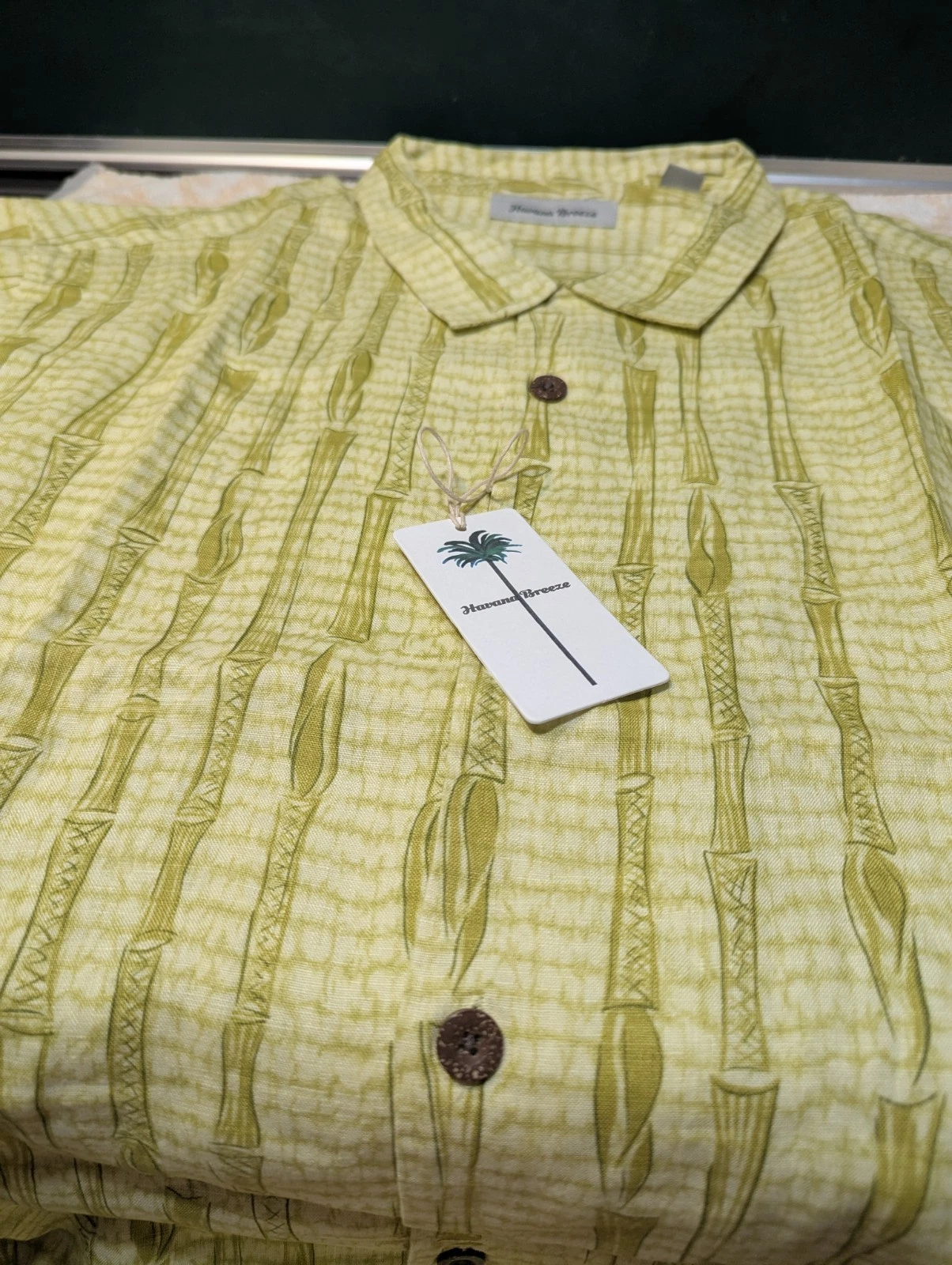 Havana Breeze Men's Relaxed Fit 100% Linen Shirt XXL