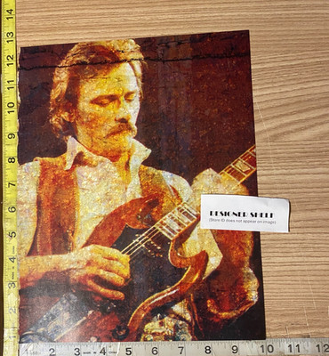 Dickey Betts Of Allman Brothers With Guitar On Stage Concert Book Photograph