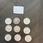 Set 9 Silver Quarters 90% Silver  1950-1948 lot  #111