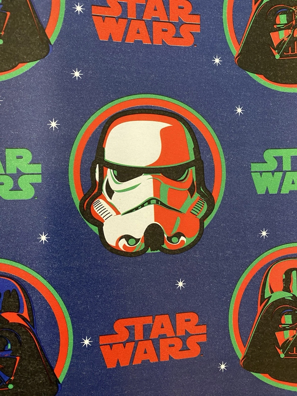 STAR WARS Christmas Wrapping Paper DARTH VADER STORM TROOPERS