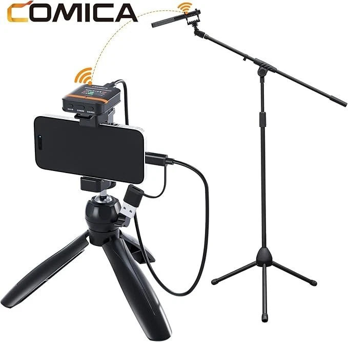 comica VM40 Wireless Shotgun Microphone,2.4G Super Cardioid Polar Pattern,48kHz - Image 4 of 4