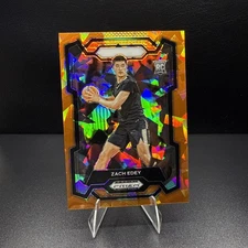 2024 Prizm Draft Picks - Rookies Orange Cracked Ice Prizm #1 Zach Edey (RC)