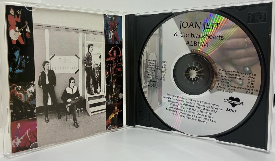 RARE - Joan Jett & the Blackhearts Album CD 1992 - 18 tracks w/ 3 Bonus Tracks Foto 2 de 3