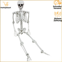 Halloween Skelett 165Cm Beweglich Realistisch GanzköRperknochen Dekoration