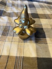 St. Patricks Day Gold Gnome Standing Decor Figurine Resin Table Top New