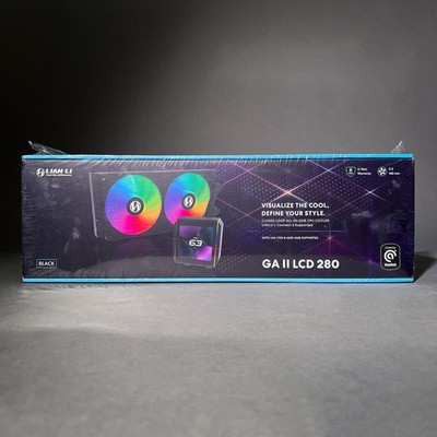 Lian Li Galahad II LCD 280mm AIO Asetek 8th Gen Liquid Cooler 2x 140mm RGB Fans