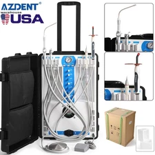 Portable Dental Delivery Unit Curing Light Scaler Air Compressor Suction System