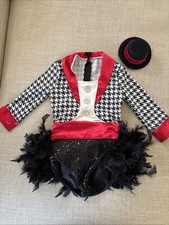 Weissman Child Large Dance Costume Nobody TIL Somebody Loves You Black White Red
