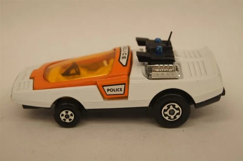 MATCHBOX LESNEY Speed Kings K-41 Fuzz Buggy Police Car 1972 White ENGLAND