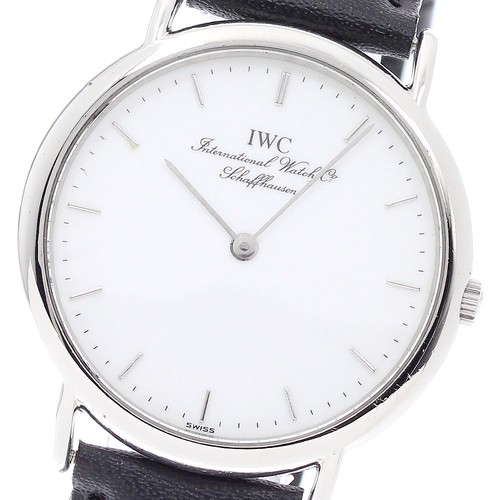 IWC SCHAFFHAUSEN Portofino IW334103 white Dial Quartz Men's Watch_943487