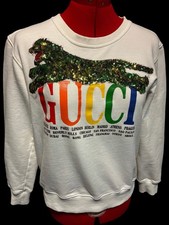 Gucci Cities Graphic Print Women  s Sweatshirt Size Small Special Edition