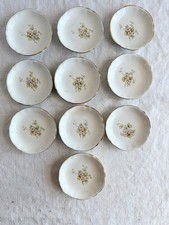 Antique floral butter pats Homer Laughlin